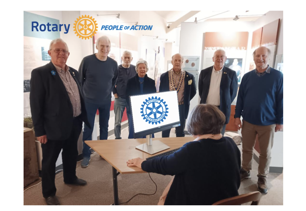 Ashby Museum receives much needed digital update donation from Rotarians