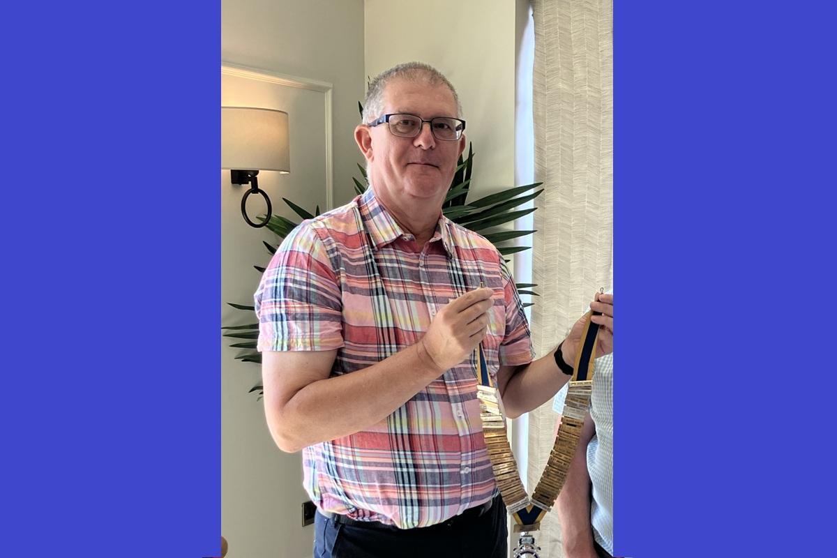 Welcome President Nick & club news for the current Rotary year