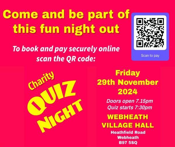 Quiz Night at Webheath Village Hall