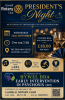 President’s Night poster.  An Evening of Friendship, Fun and Fundraising.  Diplomat Hotel, 2 Courses £18.  Musical Entertainment from LARS and others, Raffle and Auction, Formal Dress.  Proceeds in aid of Hywel Dda.