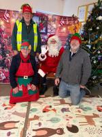 Santa and team at Long Riston Playgroup