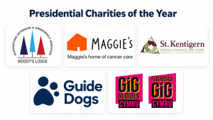 logos of the charities of the year up to this Rotary Year