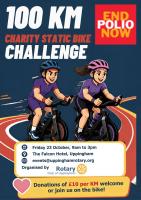 Pedaling hard to raise ££££s for End Polio Now