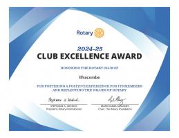 Club Excellence Award 2024-25