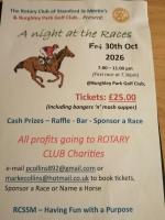 A night at the races - at Burghley Golf Club 30th October 2026