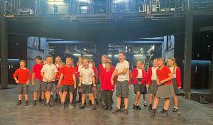 Acting on stage at Chichester Festival Theatre
