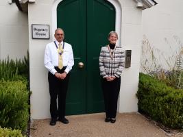 President Rangesh Nallan and IW Pres Gill Nightingale