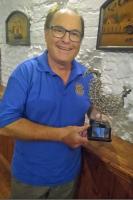 President Julian with 'Chooks' Trophy