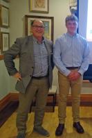 President Julian Goodale with RYLA candidate George Chandler