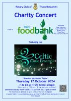 Charity Concert by the Celtic Male Ensemble in aid of Truro Foodbank and others