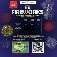 Chislehurst Rotary Fireworks - Saturday 7th November 2025