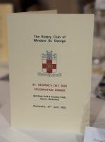 St. George’s Day 2025 Celebration Dinner