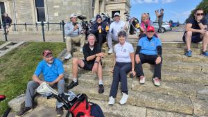 Golfers at the R&A