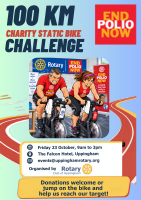 Come along and help us raise £s for END POLIO NOW