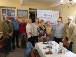 Business supper meeting Feb 2026 with DG Ian, ADG Gwenda, new member, Julian, volunteer, Alison, and the team. A successful meeting, much ground covered, but also plenty of laughter & fun! 