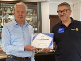 Breakfast meeting at Whitchurch Golf Club - Club Business and Club Excellence Award