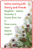 Festive Christmas Evening at The Mayfield