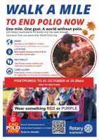 Walk a Mile for Polio - now on 31 October