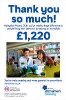 Abingdon Rotary raises money for Alzheimers' Society