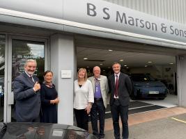 Left to right - John Marson, Ann Manning, Yvonne Marson, Bob Bell, Andrew Marson