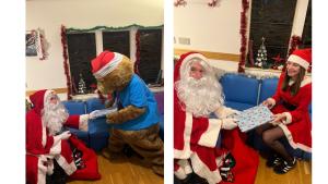 Buxton Rotary supports Blythe House Hospice children's party with Santa.