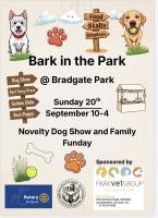 Poster advertising Bark In The Park