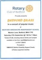 Rotary Club of Bedford proudly presents Bedford Brass