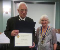 Paul Harris Fellowship Award at Presidents Night