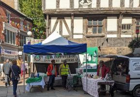 Coffee and cakes in central Oswestry