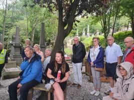 Calverley Rotarians visit Rehoboth Cemetery in Farsley.