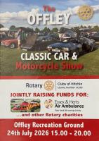 Rotary Classic Car Show July 24th in Offley