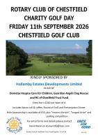 Charity Golf Day 11th September 2026