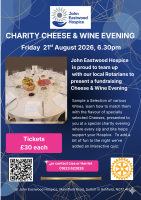 CHARITY CHEESE & WINE EVENING