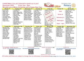 Santa Collection Roads 2025 