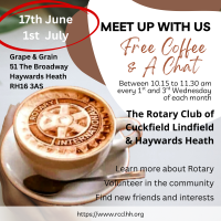 JOIN ROTARY - MEET US FOR COFFEE