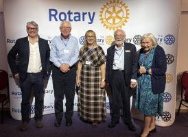 George, Michele, Steve and Helen with DG Andrew Allen