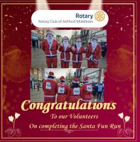Rotary Santa fun run team