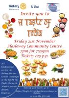 Upcoming Curry night Fundraiser. November 21st 