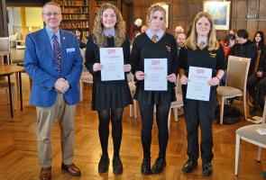 The Winning Team with Rotarian Stuart Gilbert