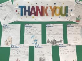 Saint Nicholas School thank you letter