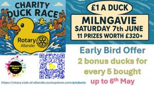 Duck Race Early Bird Bonus Closes