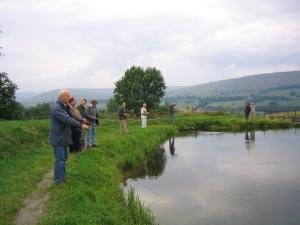 Wensleydale & Settle Rotarians trying to fish!