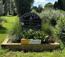 Restoration of Welcome to Nantwich flower beds