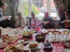 VE day celebrations at David Morgan's farm