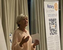 Helen Prosper at Bexhill Rotary Club
