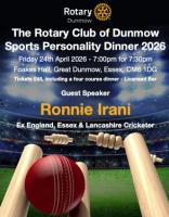 Sports Personality Dinner  Friday 24th April 2026