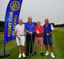 James Slinn and Team prepare to Tee Off
