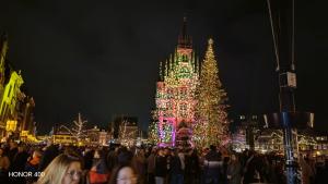 Gouda Town Hall with Christmas Lights