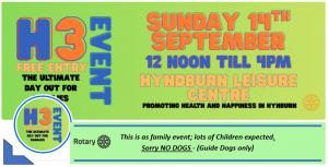 H3 Event: Health & Happiness in Hyndburn. Hyndburn Leisure Centre.