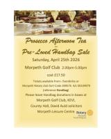Afternoon Tea & Pre loved Handbag Sale